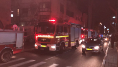 فيديو: حريق داخل شقة سكنية بمدينة يافا ولا انباء عن اصابات